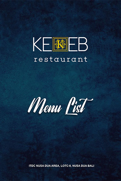 Our Menu - Kekeb Restaurant